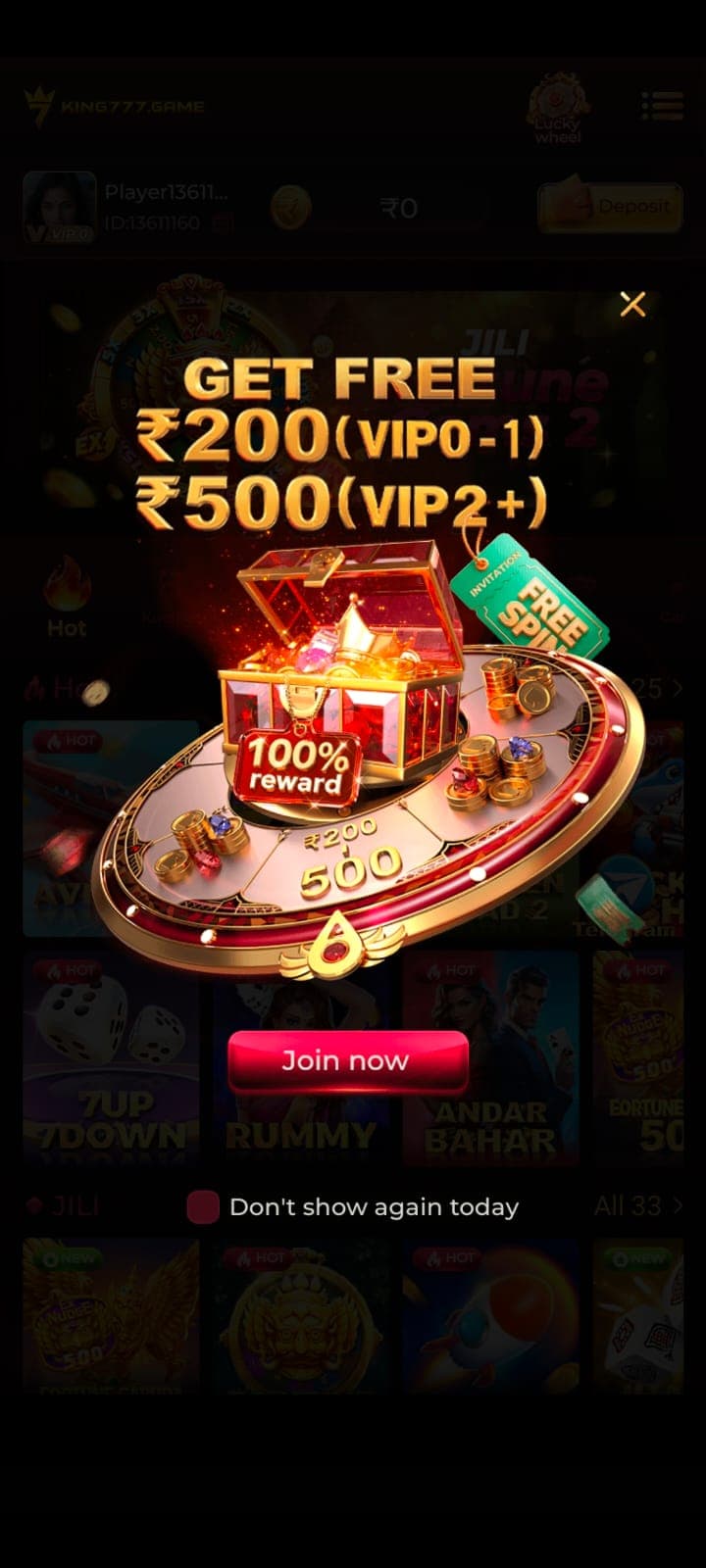 King 777 mobile interface accompanying a responsible gaming and limit-setting guide